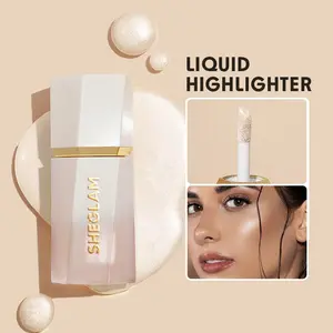 SHEGLAM Glow Bloom Liquid Highlighter Longwear Brightening Non-Caking Waterproof Face Bronzer Makeup