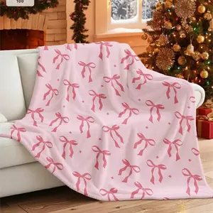Hello Kitty Sakura Picnic Throw Blanket, Soft Comfortable Digital Print Fabric, Ideal for Sofa Bed Travel Camping, All-Seasons Blanket