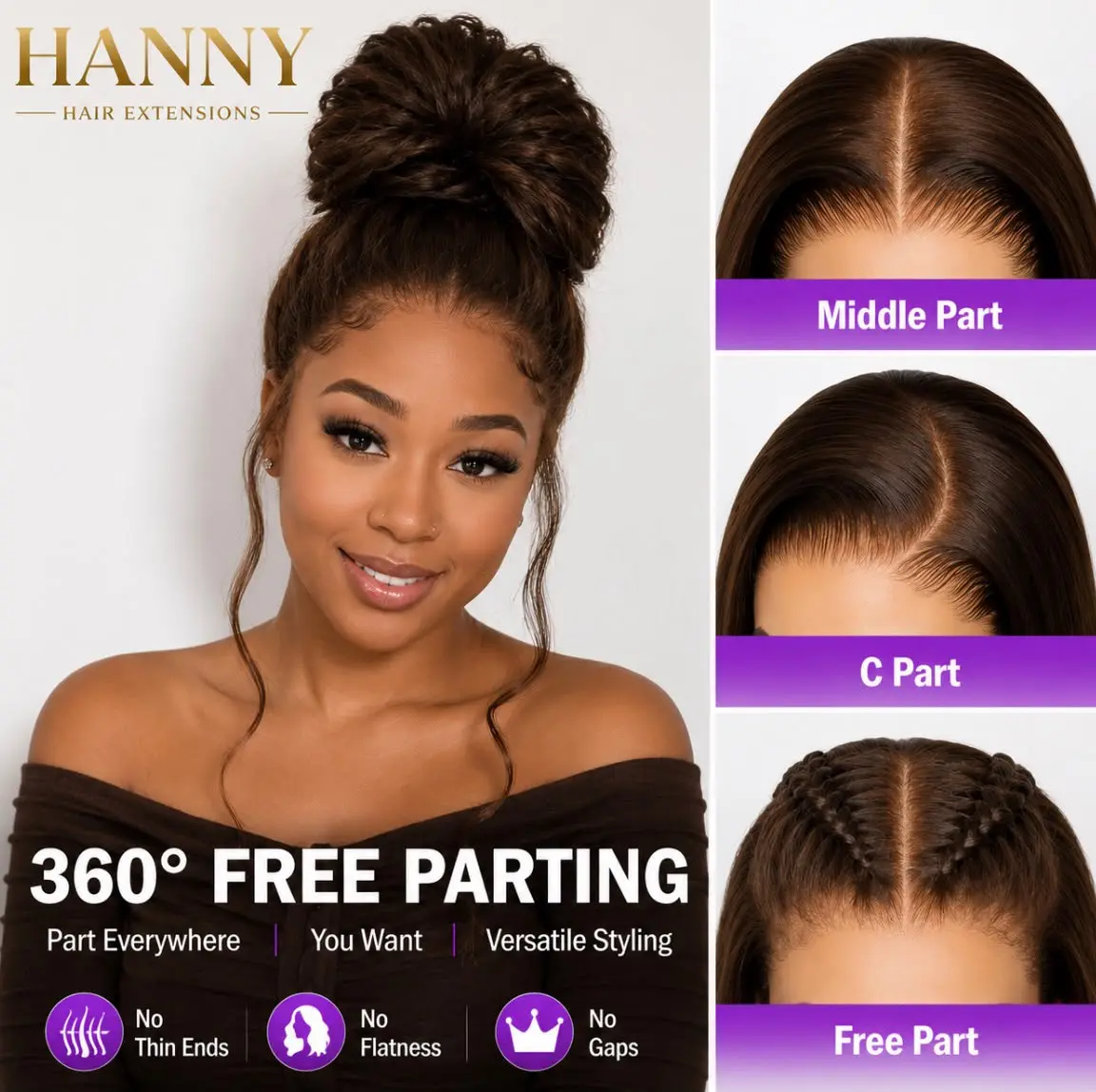 HD Invisible Lace Front Wig 13x4 – 100% Human Hair