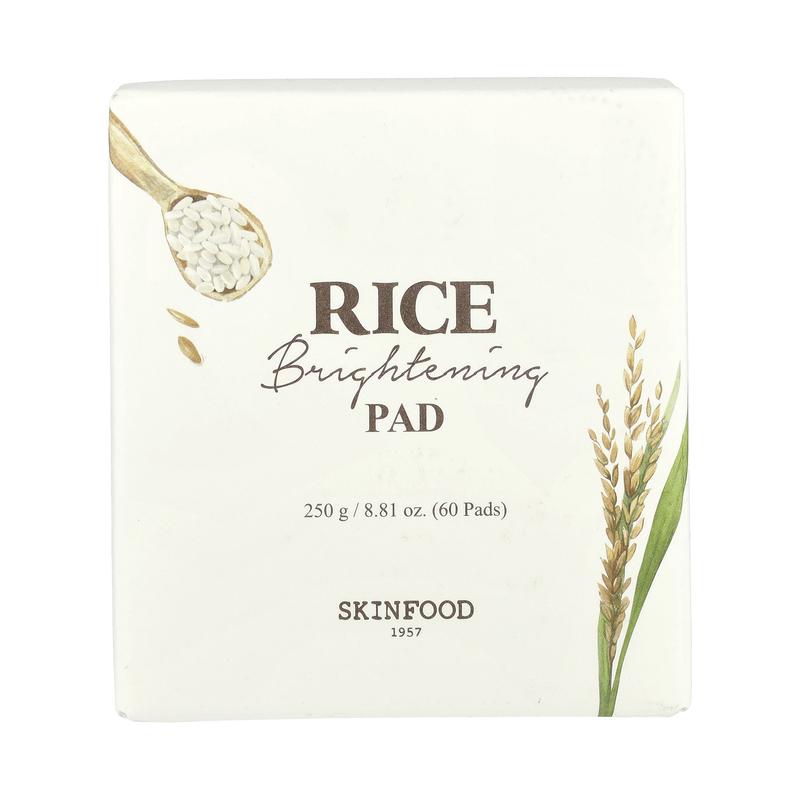 Skinfood Rice Brightening Pad, 60 Pads