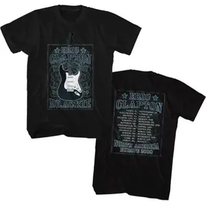 [SALE UP TO 30%] Eric Clapton Europe and North America Blackie Tour 2008 Men's Unisex Concert T-shirt Double-sided printing