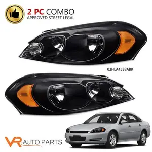 Fit For 06-13 Chevy Impala 06-07 Monte Carlo Corner Lamp Projector Headlight