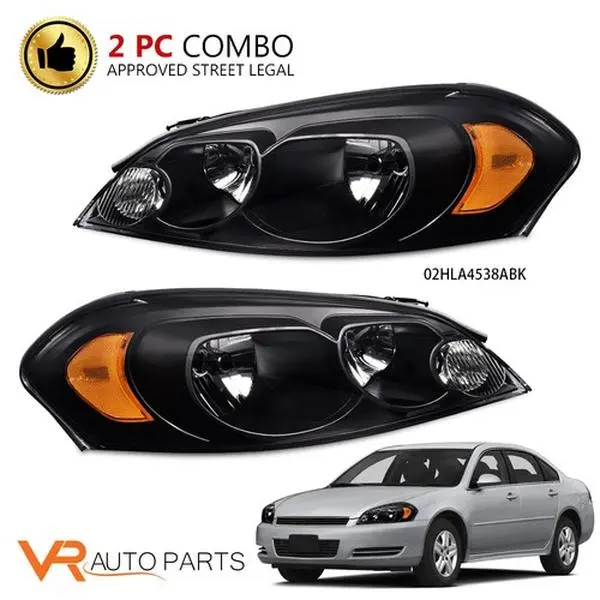 Fit For 06-13 Chevy Impala 06-07 Monte Carlo Corner Lamp Projector Headlight