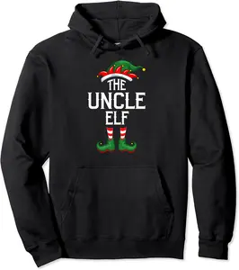 Elf Squad Family Matching The Uncle Elf Christmas Pullover Hoodie - Matthewmatt Shop 77B0CHG73MDY