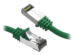 Nippon Labs Cat8 RJ45 7ft Ethernet Patch Internet Network LAN Cable, In/Outdoor, 26AWG, Shielded Latest 40Gbps 2000MHz, Weatherproof S/ftP -in Wall, Outdoor for Gaming/Router/Modem/PC/Switch (Green)