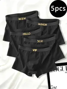 Men's Underwear Set, Daily Home Wear, Boxer Briefs, Teenage Square Cut, Soft Comfortable Men's Square Cut, Casual Style, Soft Stretch Briefs