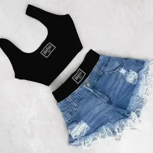 matching sets women Letter Print Sports and Casual Suit Women's Summer Vacation Retro Sweet Slim Sexy Short Sling Vest T-shirt Short Skirt No.177