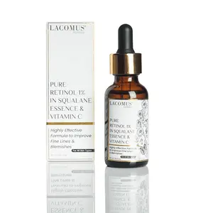 Pure Retinol 1% In Squalane Essence & Vitamin C - Skin Renewal and Glow Enhancer - Natural Ingredients - LACOMUS Australia Radiant Serum Skincare Skin Repair Daily