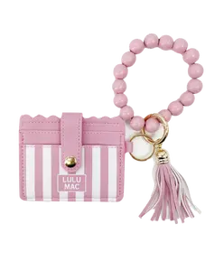 LULU MAC - Beaded Wristlet ID Wallet