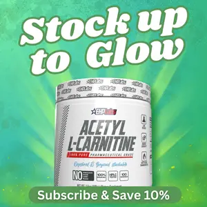 EHPlabs Acetyl L Carnitine Powder 100g  | New Year New Me |  - Supports Natural Energy Production, Naturally Flavored , Supports Healthcare - Carnitine, PCOS - Stack With OxyShred