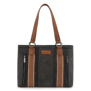 Wrangler Braided Tote Bag for Women  Large Capacity Shoulder Bag  Everyday Handbag