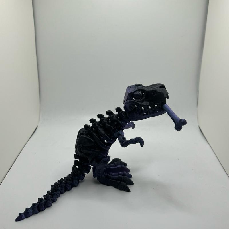 Skeleton T-Rex. Articulating Art 3d Print Decor Decorative Room Ornaments Decoration Eye Figurine articulated model