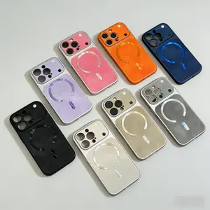 Denim pattern design suitable for iPhone 17/16/15/14/13/12/11, magnetic charging, shockproof, waterproof, matte protective case