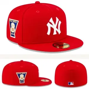 New Era MLB 59FIFTY Fitted Hat Collection – New York Yankees Caps, Flat Brim Baseball Style, Limited Edition Drop, Unisex Headwear