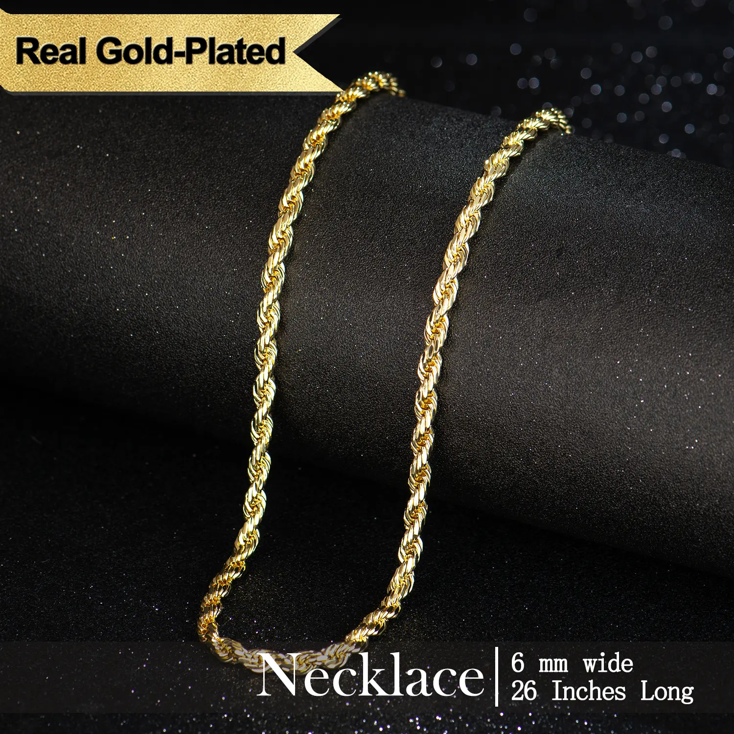 6mm wide, 26 inches long