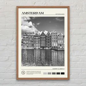 Black and White, Amsterdam Print, Amsterdam Wall Art, Amsterdam Poster, Amsterdam Photo, Amsterdam Poster Print, Amsterdam Decor