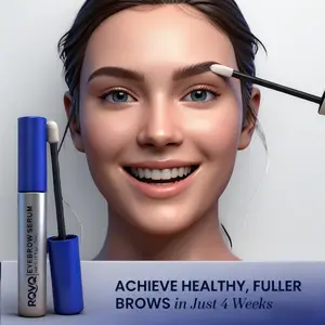 Ultimate Eyebrow Growth Serum – Faster Thicker Fuller Brows Natural Formula for Perfect Bold Brows Hydrate Moisture Collagen Peptide Ampoule Essence