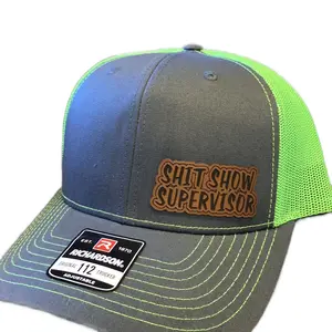 Richardson 112 shitshow safety green and charcoal
