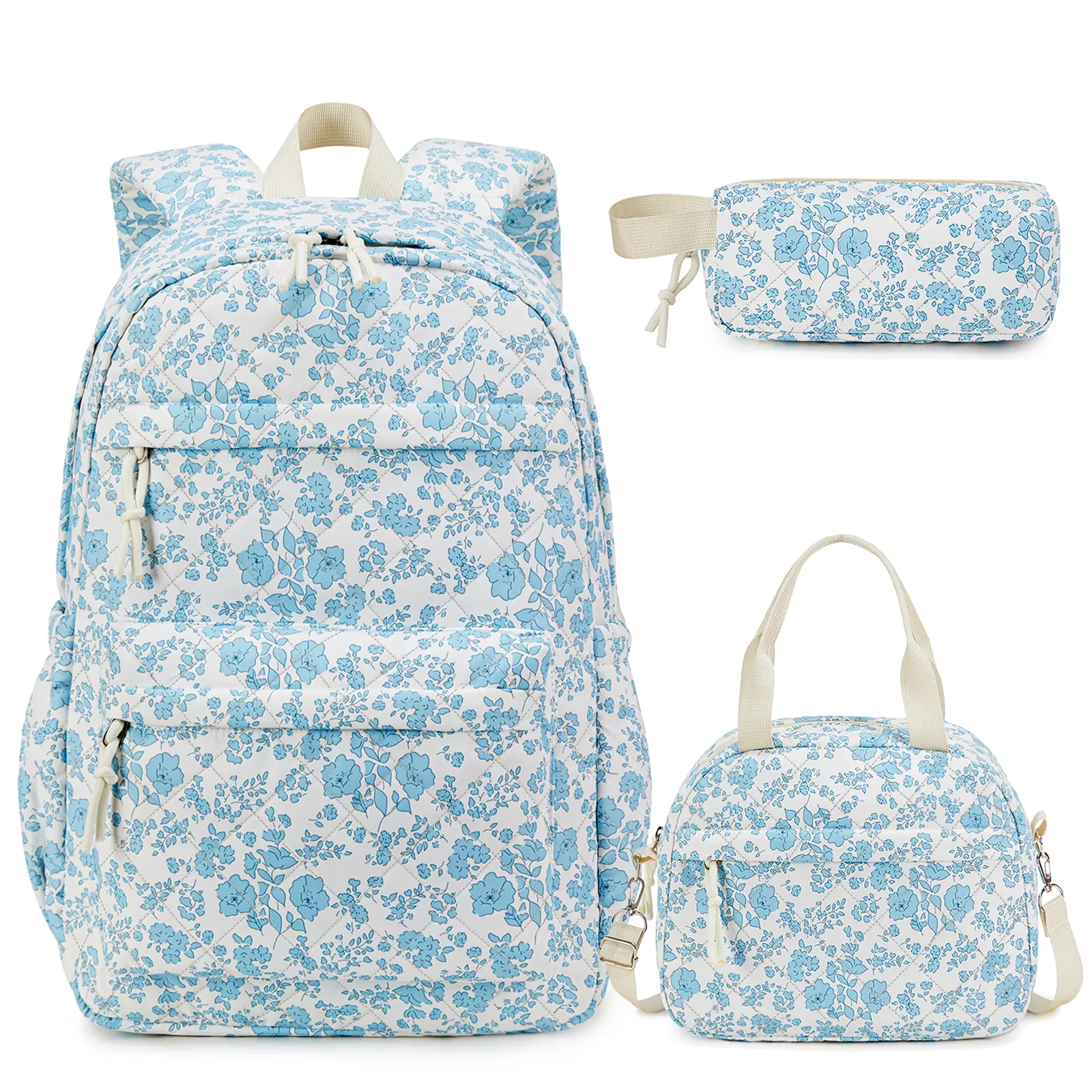 SIMILOVE 3PCS 18L Casual Women Backpack, Laptop Backpack School Bag Fits 15.6" Laptop & 32 oz Water Bottle, Lightweight Waterproof Travel Backpack sohochic tote