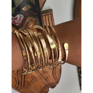 Bohemian Style Cuff Bangle, Fashionable Adjustable Bracelet for Women & Men, Trendy All-match & Exquisite Jewelry for Birthday Gift, Stackable Bracelets, Cuff Bracelet Set