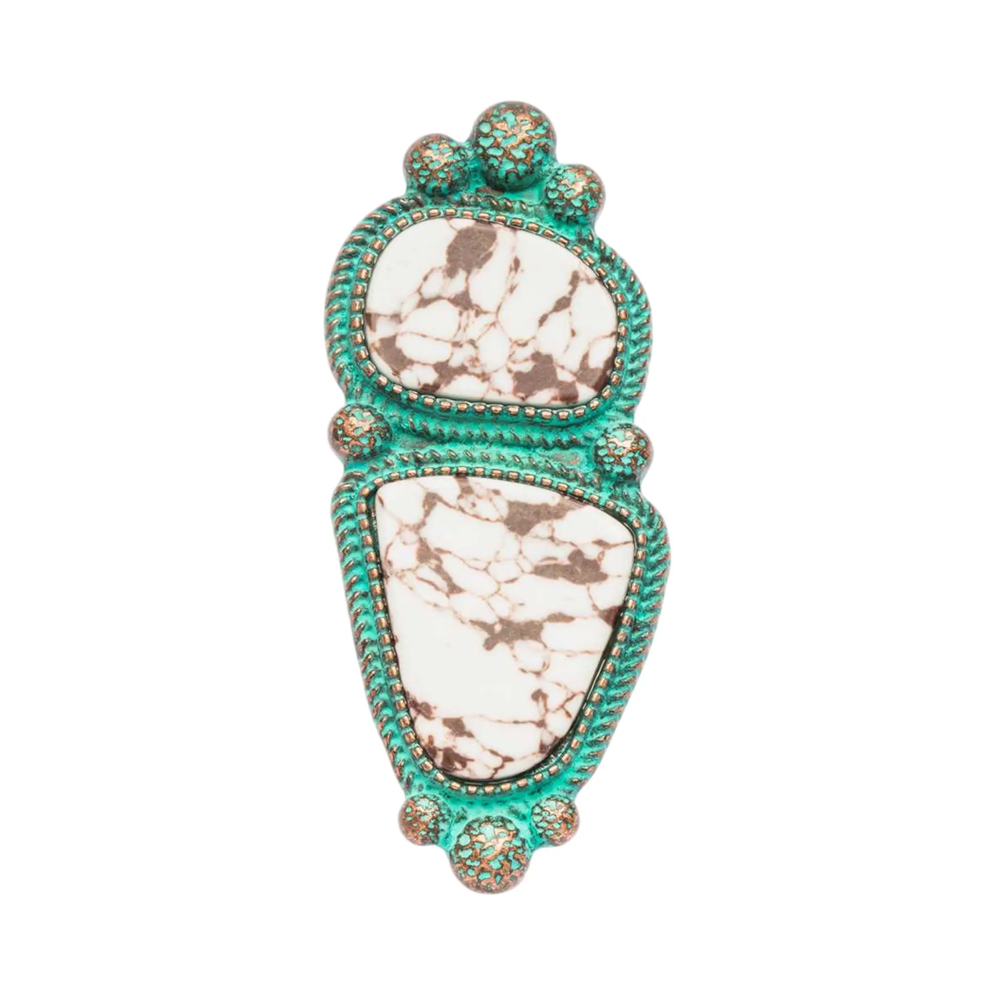 Western Stone Iconic Ring - Elegant One-Size-Fits-All Stretch Fit Design Lead & Nickel Compliant Minimalist Jewelry