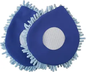 2 Pack Reusable Microfiber Mop Refills – Dry Dusting Pads for CleanWalls, Windows, Door Frames & Baseboards