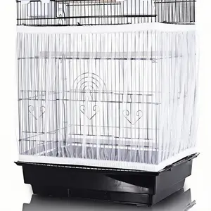 Bird Cage Net Cover Pet Cage Protector Dustproof Splash Guard Mesh Basket Plant Protecting Shade Screen