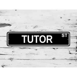 Tutor Street Sign