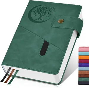 365 Page Thick Lined Journal Notebook for Men Women, A5 Leather Journals for Writing, Hardcover Notebooks for Work, School, Note Taking,Travel,