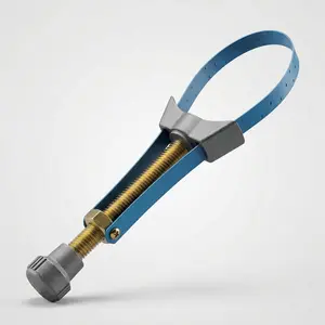 Adjustable Oil Filter Strap Wrench 60mm-120mm, Universal Filter Removal Tool for Cars, Trucks, Motorcycles, Fits Honda, Yamaha, Suzuki & Most Vehicles