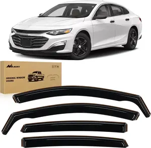 Nilight in-Channel Window Visors for Chevrolet (Chevy) Malibu 2016 2017 2018 2019 2020 2021 2022 2023 2024, Window Rain Guards, Original Window Deflectors-4PCS Auto Accessories Car  dealsforyoudays