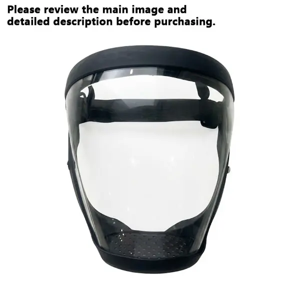 Full Face Clear Mask with Adjustable Buckle – Reusable, Heat-Resistant Protective Mask for Work, Outdoors, Garage & Kitchen