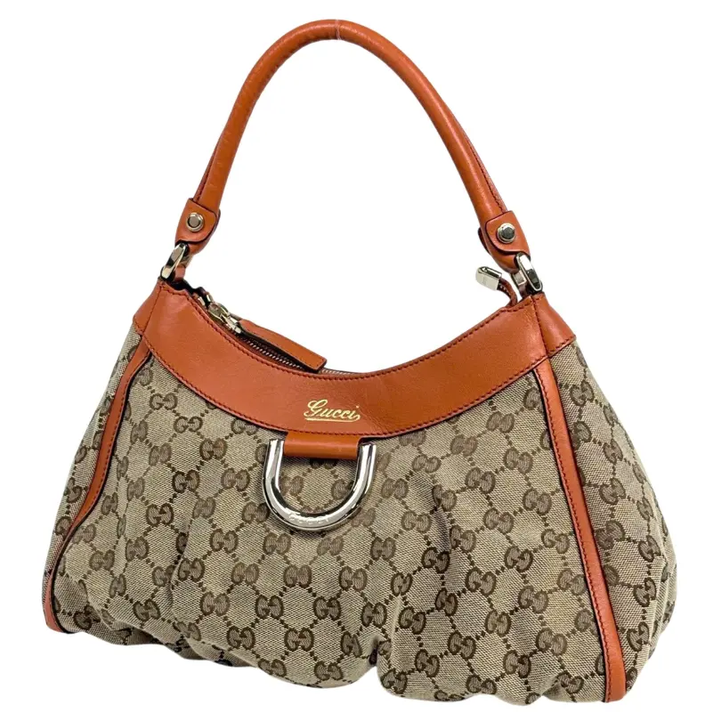 Pre-owned GUCCI Canvas Shoulder Bags GG Orange Shoulder Bag 4000027289071