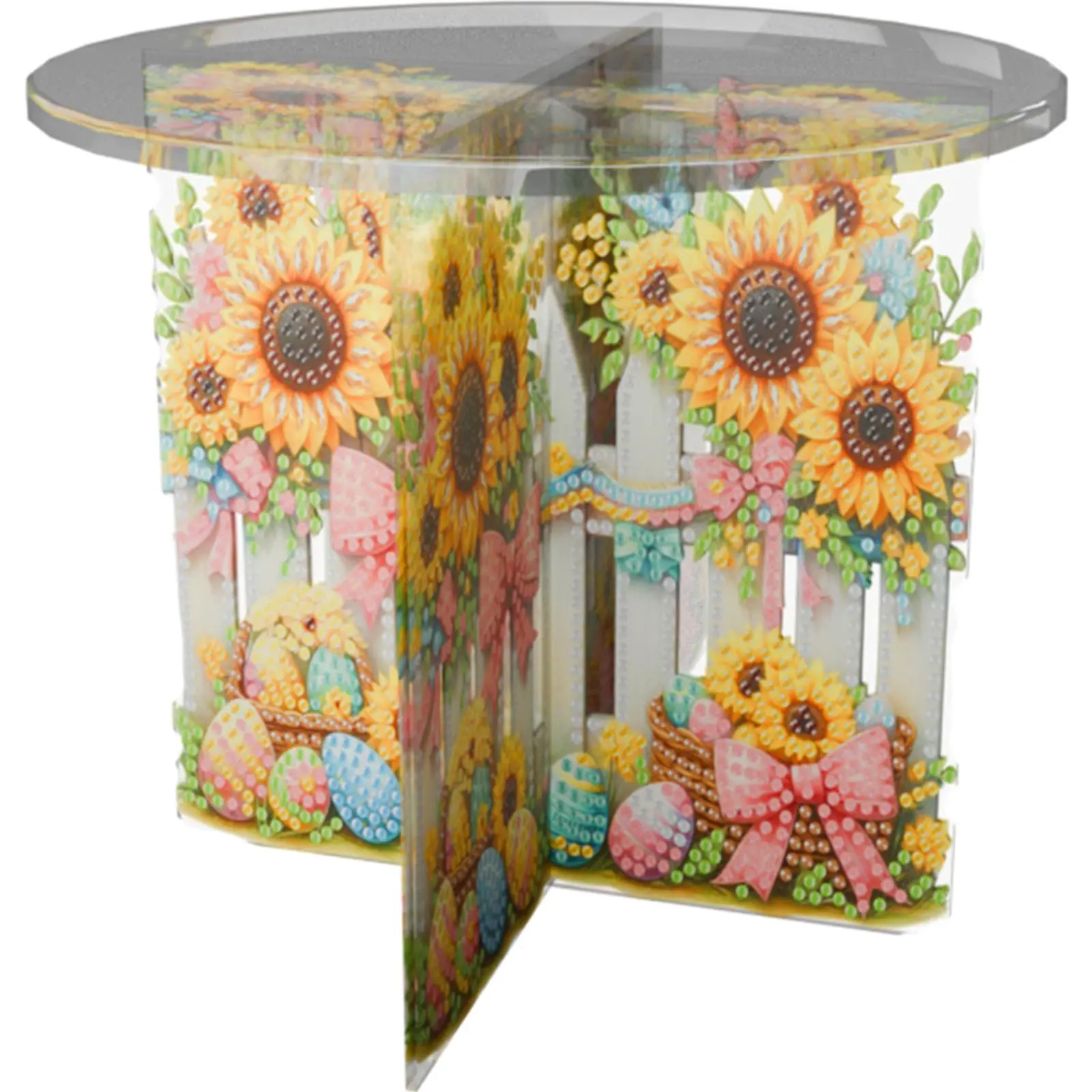 Acrylic Butterfly Diamond Art Potted Plant Holder Rhinestones Plant Display Shelf Diamond Painting Plant Corner Stand for Garden Yard Patio