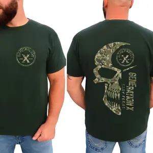 Custom Generation X Veteran Camo Shirt, GenX Military Army Graphic T-Shirt, Graphic tee, Fashion Cotton, Streetwear, For Men, For Women, Streetwear, For Men, For Women