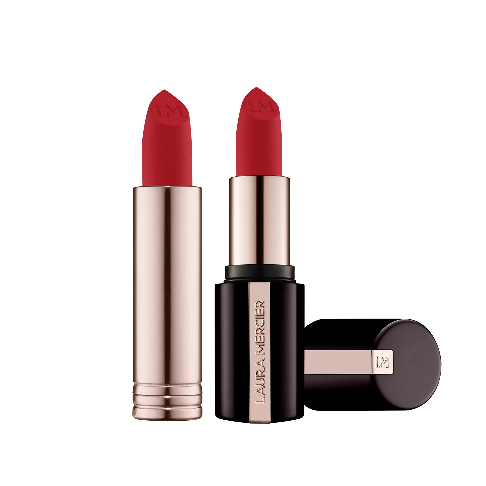 Laura Mercier Caviar Smoothing Matte Refillable Lipstick + Refill - 16HR Hydration, Lightweight, Comfortable Long Wear,