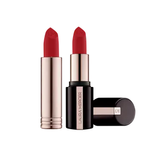 Laura Mercier Caviar Smoothing Matte Refillable Lipstick + Refill - 16HR Hydration, Lightweight, Comfortable Long Wear,