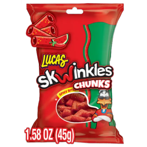 Lucas Skwinkles Chunks Watermelon Candy
