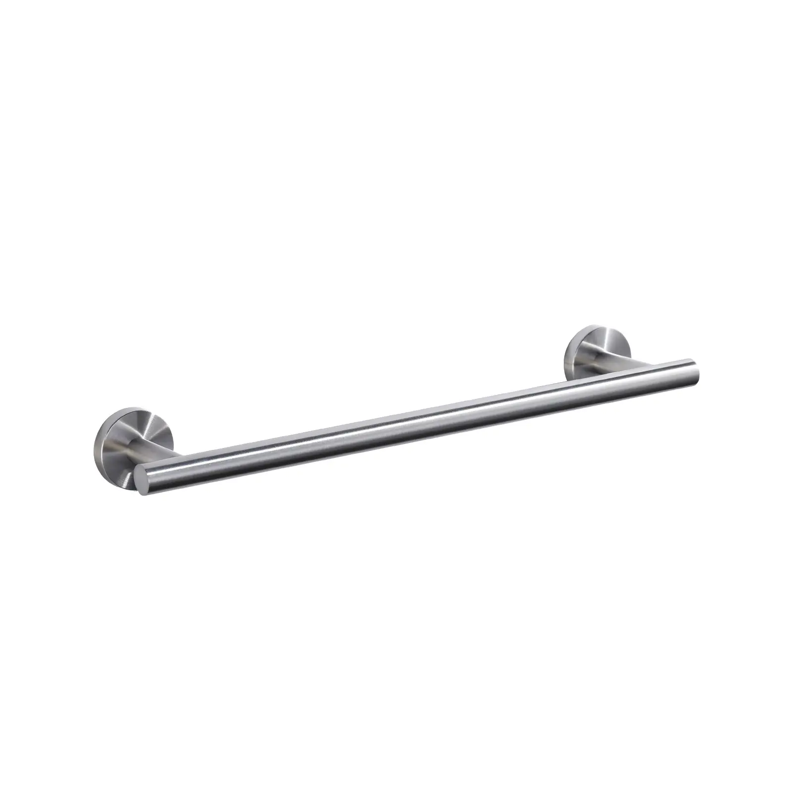 WOWOW 16 in. Heavy-Duty Stainless Steel Wall-Mounted Single Towel Bar, Brushed Nickel Modern Bathroom Accessory, Bathroom Decor