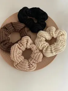 Solid Hair Tie, Fashion Plain Scrunchies, Casual Simple Women Hair Accessories, Hair Accessories Set