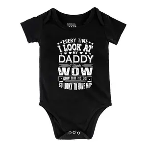 Don't Make Me Go Get My Big Sister Letter Print 100% Cotton Baby Onesies Soft Versatile Round Neck Baby Onesies Solid Color