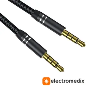 Electromedix 3.5mm Audio Cable 6ft 1.8M - Durable AUX Cord for Travel Rife Machine, Compatible with Various Audio Devices