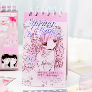 1 set 60 stickers book Spring Wishes theme Korean ins style DIY daily sticker journal decoration film cut stickers book Anime
