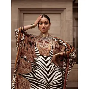 Women's Plus Size Zebra Print Loose Dress - Casual Batwing Sleeve Dress - Soft & Comfortable Fabric - For Spring & Fall - Perfect for Casual Occasions - Ideal Gift for Women