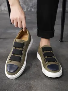 Men's Casual Lace Up Slip on Sneaker, Fashionable Comfortable Breathable Shoes for Daily Wear, Lightweight Breathable Shoes for All Seasons