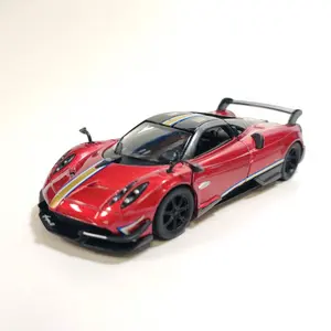 KINSMART 1:38 Scale 2016 Pagani HUAYRA BC Diecast Car Burgundy with Detailed Printing Openable Doors & Pull Back Action Officially Licensed Collectible Model