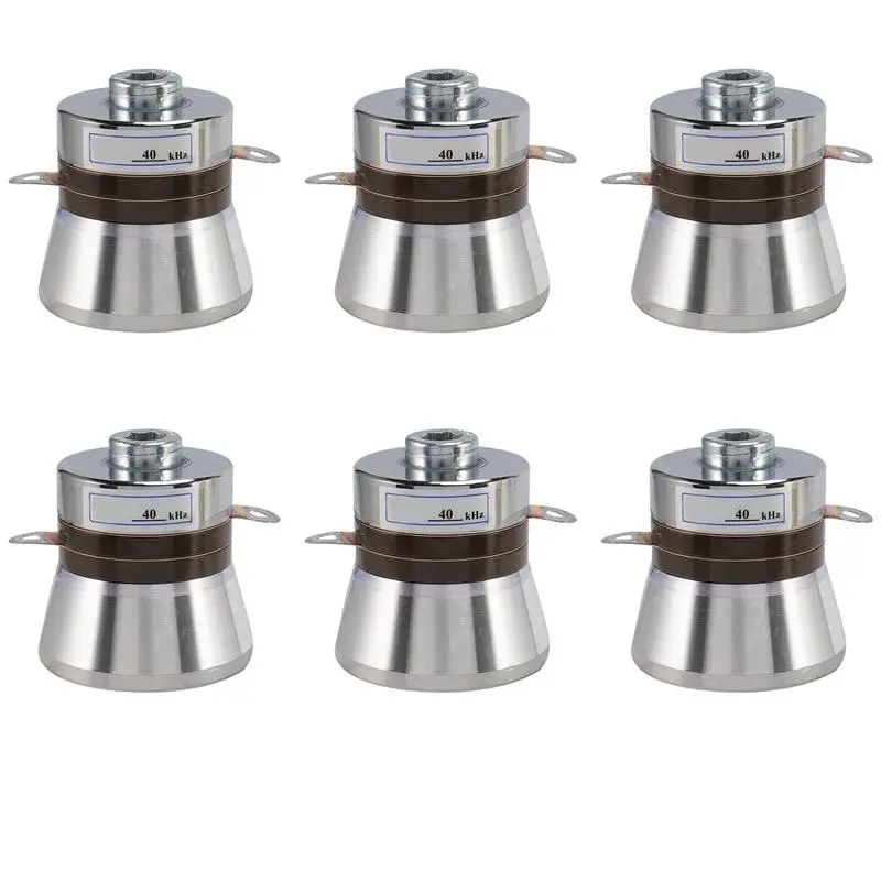 6-Pack 60W 40KHz High Conversion Efficiency Ultrasonic Cleaner Piezo Ceramic Transducer, High Performance Acoustic Components for Cycling Sports & Outdoor Recreation Equipment