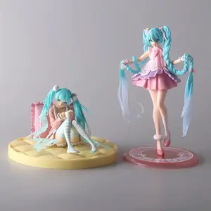 Kawaii Girl Hatsune Miku Anime Figure Fashion Subclture Miku Action Figure Birthday Gift PVC Collection Model Doll Toys