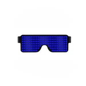 LED Light Up Glasses – USB Rechargeable Rave Glasses, Dynamic Flashing Party Eyewear for Festival & Events