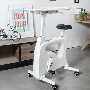 【BackToSchool】3-IN-1 Exercise Bike MAX, Under Desk Pedal Exerciser, Movable Stationary Bike for Home, Indoor Cycle Bike with 8-Level Adjustable Resistance, 350LBS Heavy Duty